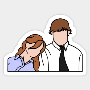 Jim and Pam Sticker